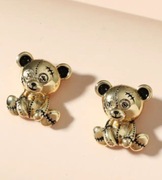 Kolczyki misie złote sztyfty