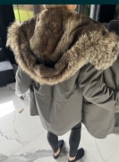 Kurtka parka futro naturalne 