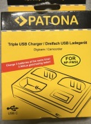 PATONA - ŁADOWARKA FOTO TRIPLE SONY NP-FW50 + LCD
