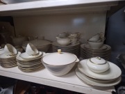 Stary serwis obiadowo kawowo cherbaciany KPM Vintag