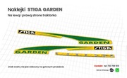 Naklejki nalepki kosiarki traktorka STIGA GARDEN