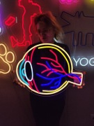 Anatomia oka Neon Ozdoba na Ścianę. Oko Led Neon