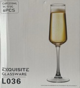Zestaw 6 kieliszków do szampana o pojemności 235 ml
