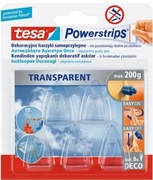 TESA Powerstrip przezroczyste haczyki samoprzylepne, 5szt.