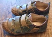 BARTEK trzewiki półbuty dziecięce skórzane ciemnooliwkowe na rzepy rozm. 30