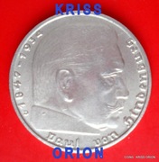 2 Marki Niemcy Hindenburg- 1937 - D - Srebro 