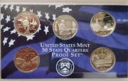Zestaw monet 25-centowych USA Mint 50 State Quarters Proof Set z 2003 roku