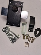 Zamek wierzchni ZASUWA WARECKA z pokrętłem kolor brąz 4 klucze