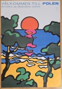 Kolekcjonerski plakat turystyczny '69 ŚWIERZY wakacje Polska Bałtyk120x84cm