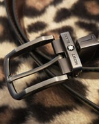 Dwustronny pasek Montblanc czarny- brąz