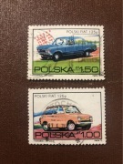 Znaczki pocztowe Polski Fiat T.Konarski J.Wysocki