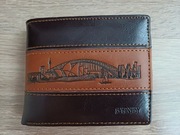 Portfel Australia Sydney klasyczny męski na prezent brązowy