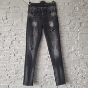 Jeansy męskie czarne Dsquared2 rozm. M