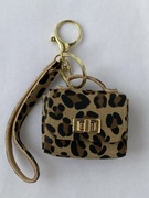Stylowy Brelok Mini Torebka w Panterkę