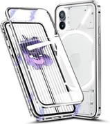 Magnetyczne Etui Do Nothing Phone (1) | Srebrne | Metalowe | Glyph | Nowe