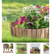 Drewniane obrzeże/płotek.