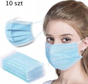 MASKA MASECZKI OCHRONNE Z GUMKAMI 10 SZT 