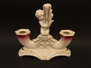 Jan Jezela, Katowice, świecznik porcelanowy, porcelana PRL, vintage