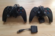 2x Pad Combat Bow Hama PlayStation PS2 + Adapter USB