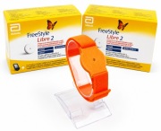 Opaska ochronna na sensor FreeStyle Libre 2 - POMARAŃCZOWA