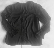 Elegancka czarna bluzka Bodyflirt 40 wiskoza
