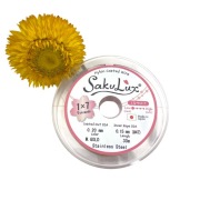 Japońska 7-strunowa linka stalowa jubilerska SakuLux, złota, 0,20 mm., 1 m.
