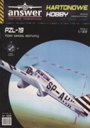Model kartonowy samolotu PZL-19