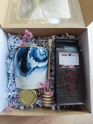 MINI BOX zestaw prezentowy K&H dla Niej Kubek Morskie Fale i złoto prezent 