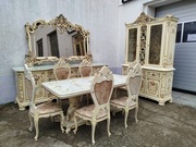 Wenecka jadalnia Silik stół komoda witryna krzesła lustro