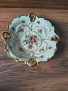 Stara misa ecru kwiaty złocenia Ilmenau Grof Von Henneberg 28 cm