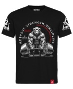 Fitted T shirt dla mężczyzn marki WILDED z autorską grafiką niedźwiedzia