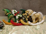 Konik na biegunach dekoracja Boże Narodzenie 