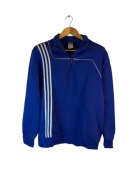 Bluza Adidas niebieska rozpinana z logiem paskami L