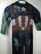 Strój przebranie jednoczęściowe Kapitan Ameryka Marvel 5-6l