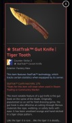 StatTrak Gut Knife | Tiger Tooth FN