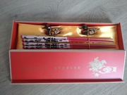 Pałeczki chińskie drewniane zestaw prezentowy