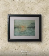 Obraz autorski pt."Struktura ciszy " akwarela