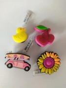 4 szt przypinek crocs jibbitz orginalne nowe 