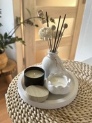 Minimalistyczny Zestaw Dekoracyjny tacka wazon świeczki