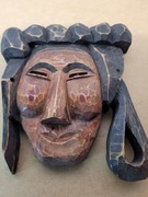 Maska Rzeźbiona drewniane  21cm x23cm