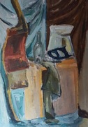 martwa natura 2 akryl na papierze 100x70 cm OBRAZ AKRYLOWY na papierze