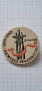 Przypinka SOLIDARNOŚĆ - oryginał '80