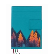 Wodoodporna okładka na książkę/ przewodnik A5 turkusowa, trwała, na prezent