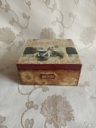 Pudełko na herbatę - decoupage