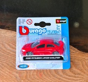BBurargo - Mitsubishi Lancer Evolution 2008 - czerwony red hot wheels