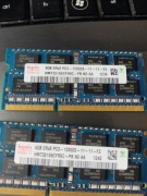 Pamięć ram używana do laptopa 2 z 4GB DDR3 PC3-12800S 1600MHz 1.5V so-dimm 