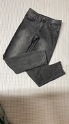 Zara spodnie szare rurki modne 152 jeans