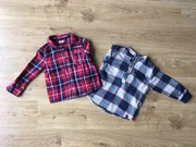 2x koszula flanelowa rozmiar 92