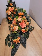 Stroik na grób, kompozycja na cmentarz, wiązanka z wazonem . ST59k