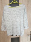 395. Szara bluzka rękaw 3/4 rozmiar M